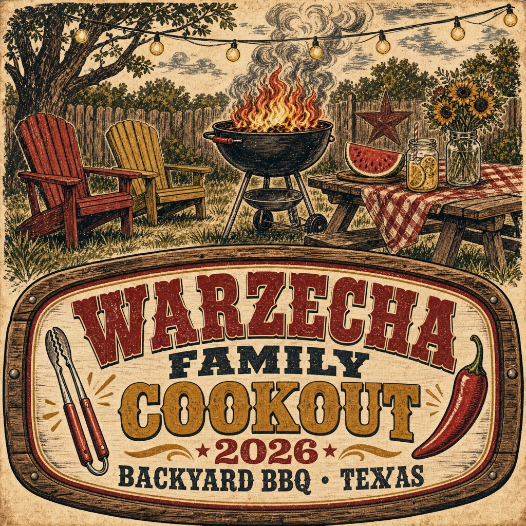Backyard BBQ reunion template — concept reference